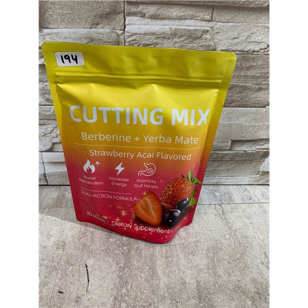 Cutting Mix - Berberine + Yerba Mate - Strawberry Acai Flavoured - 30 Sticks