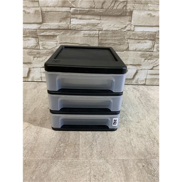 Iris USA 3-Drawer Plastic Desktop Organizer