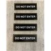 Image 1 : Lot Of 4 Do Not Enter Metal Signs