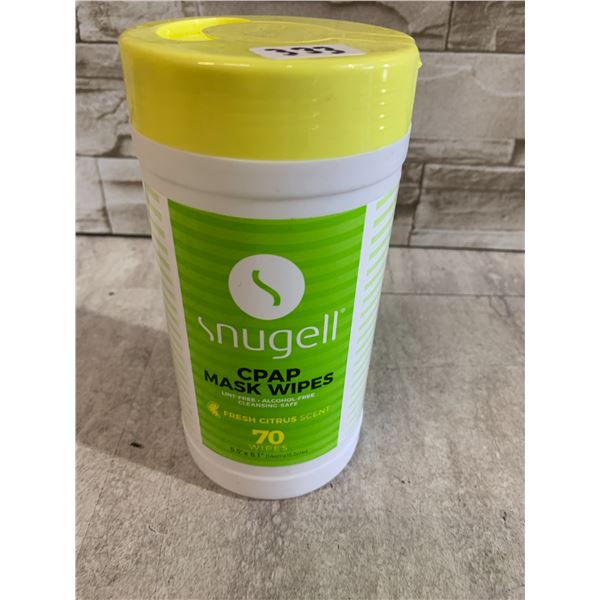 Snugell CPAP Mask Wipes - 70 Wipes