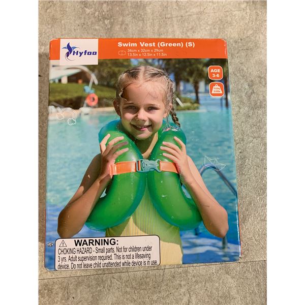 Hyfoo Swim Vest - Green - Size Small - 34cmx32cmx29cm