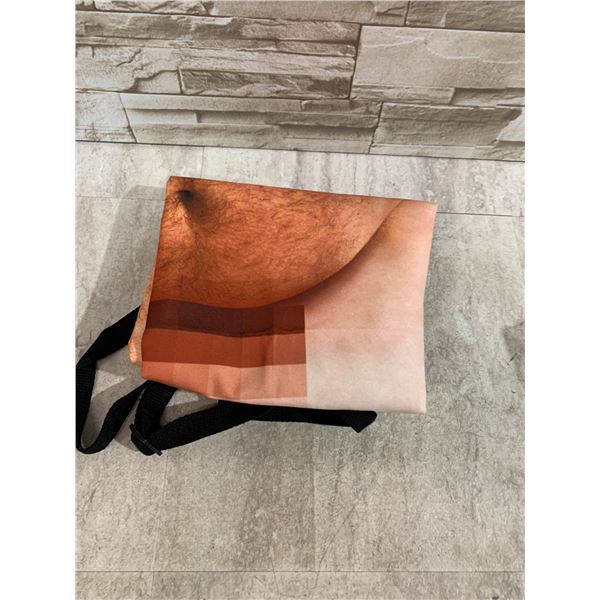 Shirtless Hairy Guy With Censored Bottom Apron