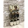 Image 1 : Gold Honeycomb Decorative Wall Mirror