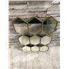 Image 2 : Gold Honeycomb Decorative Wall Mirror