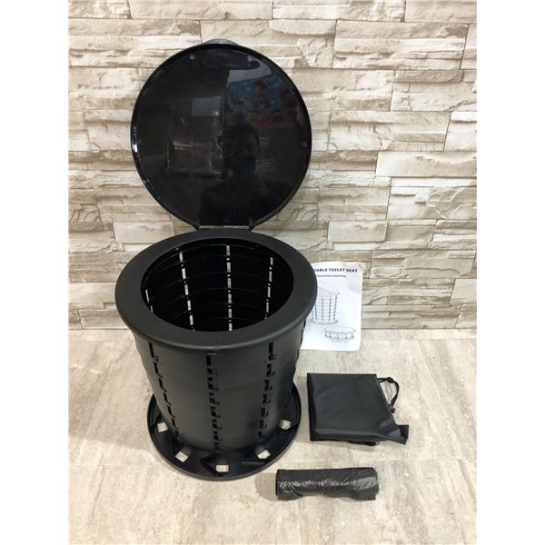 Foldable Toilet Seat - With Garbage Bags