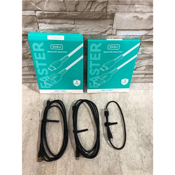 Lot Of 2 Boxes Of INIU USB-C DI-D3C SwooshCord Classic 3.1A 3 Packs