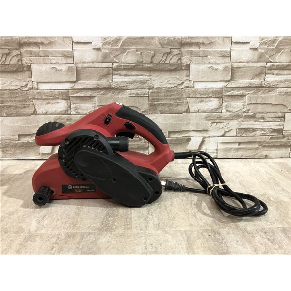 King Canada Red Corded Electric Belt Sander - Model: 8356VS