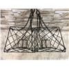 Image 2 : Lot Of 2 Black Metal Wire Hanging Baskets