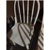 Image 5 : Five Wooden Spindle Back Chairs, Four White, One Brown