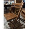 Image 2 : Folding Wood Chairs with Slat Seats and Backs