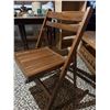 Image 3 : Folding Wood Chairs with Slat Seats and Backs