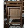 Image 7 : Folding Wood Chairs with Slat Seats and Backs