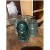 Image 1 : 4 Glass Telegraph Insulators, Assorted Colours