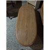 Image 1 : Oval Wooden Coffee Table With Six Drawers and Lower Shelf