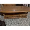 Image 4 : Oval Wooden Coffee Table With Six Drawers and Lower Shelf