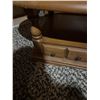 Image 5 : Oval Wooden Coffee Table With Six Drawers and Lower Shelf