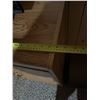 Image 4 : Wood Laminate Storage Cabinet With Brass Handles, 81cm x 40cm x 117cm