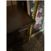 Image 6 : Two-Drawer Wooden Nightstand With Brass Handles