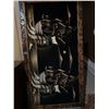 Image 2 : Velvet Painting of Sailing Ships with Wooden Frame, 90 cm x 47 cm