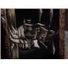 Image 4 : Velvet Painting of Sailing Ships with Wooden Frame, 90 cm x 47 cm
