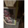 Image 5 : Framed Rose Bouquet Floral Print, 44" x 24"