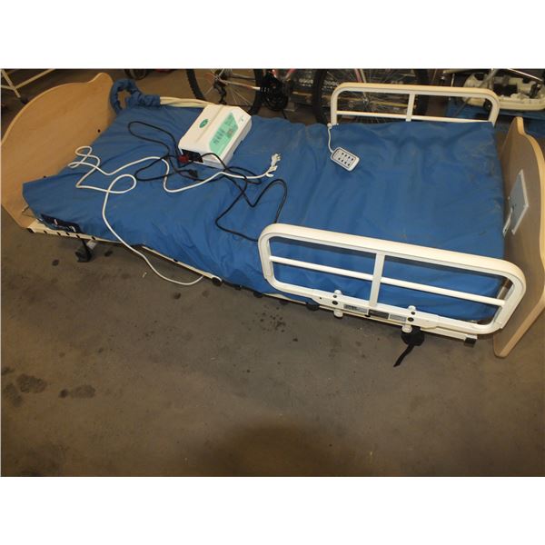 Joerns Electric Hospital Bed w/ Inflatable Mattress & Electric Pump
