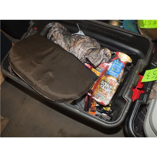 Mixed Tote Of Hunting / Camping Accessories'