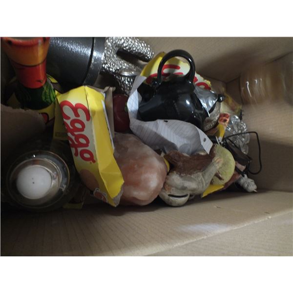 Tote Of Household Nic Nacs