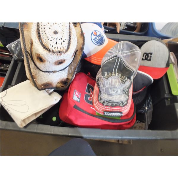 Tote Of Assorted Hats / Toques / Gloves
