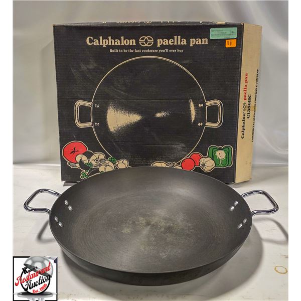 NEW CALPHALON 16" COMMERCIAL PAELLA PAN