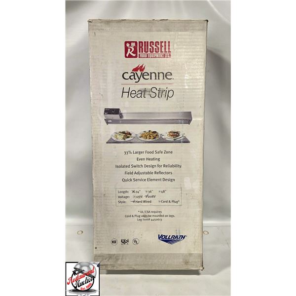 NEW IN BOX VOLLRATH 24" SINGLE STRIP 550W WARMER