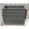 Image 1 : 3 RUBBERMAID NEST & STACK POLY TOTES M# 1371