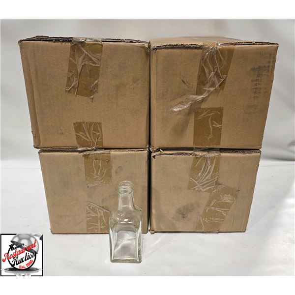 4 DOZEN NEW WINE VINEGAR BOTTLES W/ LIDS
