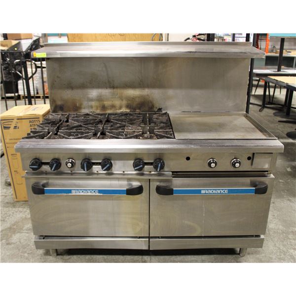RADIANCE 5' COMBO RANGE W/ DUAL OVEN