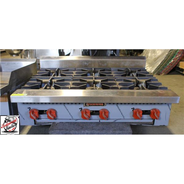 NEW SIERRA NATURAL GAS 6-BURNER RANGE