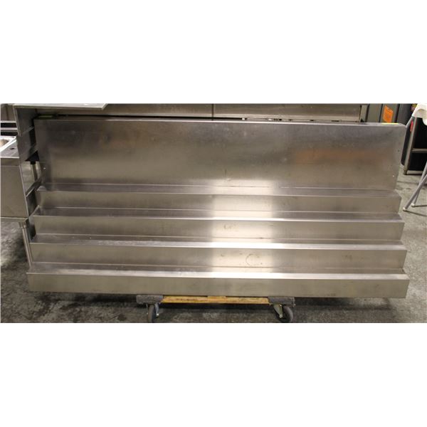 STAINLESS STEEL BAR BOTTLE DISPLAY