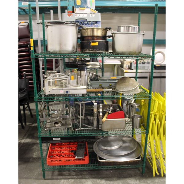 BAILIFF SEIZURE: GREEN WIRE RACK - 4-TIER