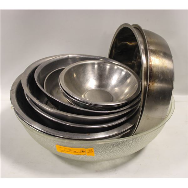 BAILIFF SEIZURE: ASSORTED S/S BOWLS