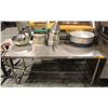 Image 1 : BAILIFF SEIZURE: S/S WORK TABLE W/ MOUNTED CAN