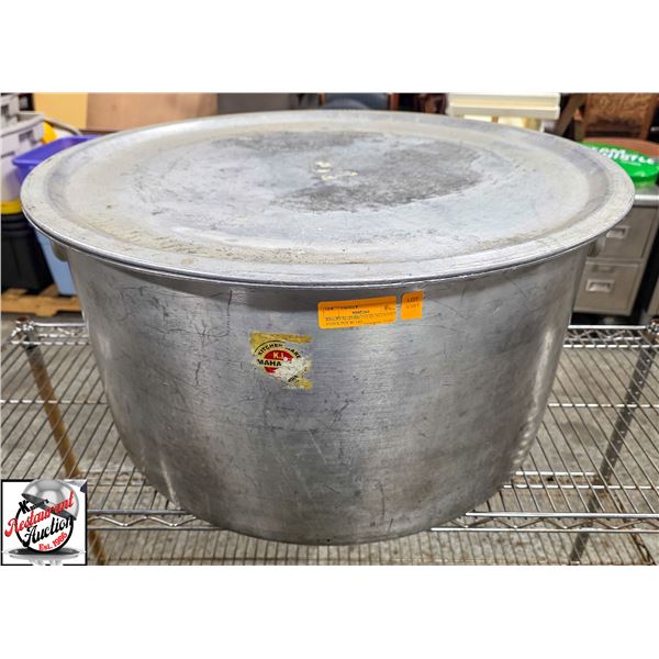 BAILIFF SEIZURE: 115 QT ALUMINUM STOCK POT W/ LID