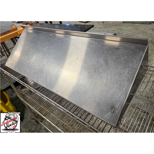 BAILIFF SEIZURE: S/S WALL-MOUNT SHELF - 34" X 12"