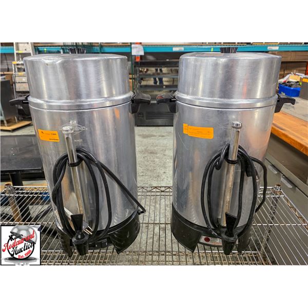 BAILIFF SEIZURE: 2 S/S ELECTRIC COFFEE URNS