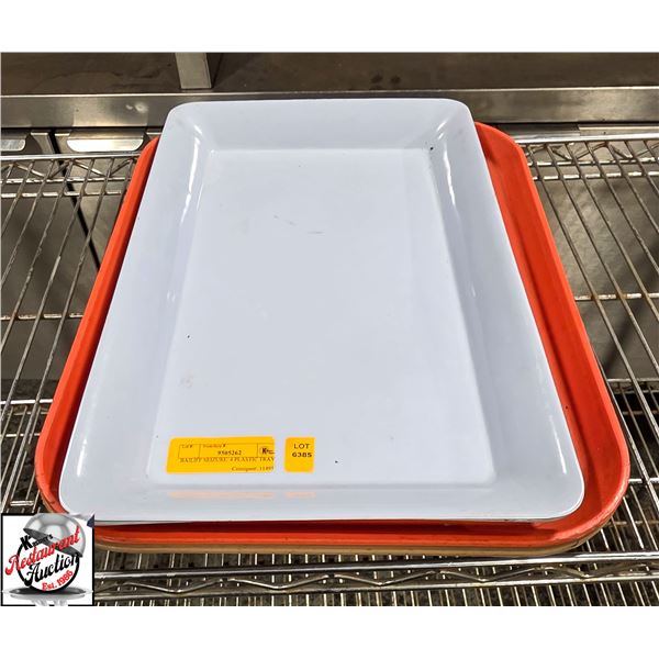 BAILIFF SEIZURE: 4 PLASTIC TRAYS