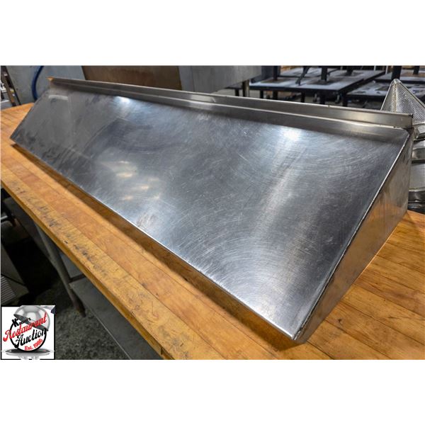 BAILIFF SEIZURE: S/S WALL-MOUNT SHELF - 66" X 14"