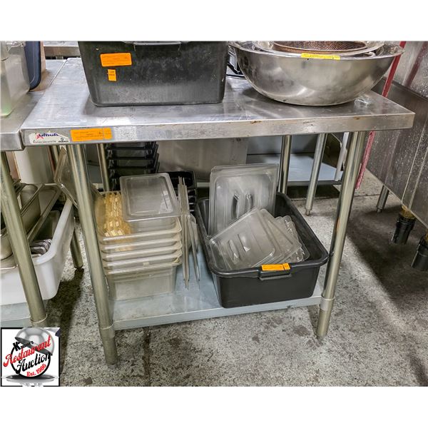 BAILIFF SEIZURE: OMCAN S/S WORK TABLE