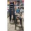 Image 1 : BAILIFF SEIZURE: 8 BLACK METAL DINING STOOLS
