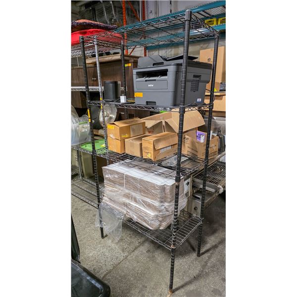 BAILIFF SEIZURE: BLACK WIRE RACK - 4-TIER