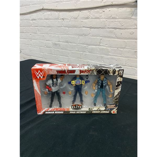 Tribal Chief vs the BEAST Incarnate True FX Mattel WWE Action Figure 3-Pack NEW 2022