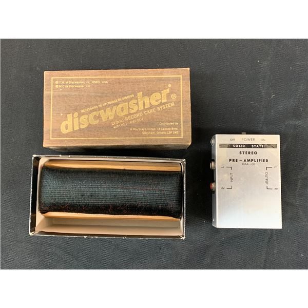 Discwasher and Stereo Phono Pre Amplifier