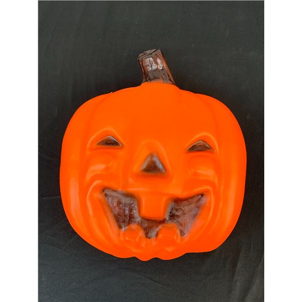 17" Illuminated Pumpkin, Orange Blow Mold